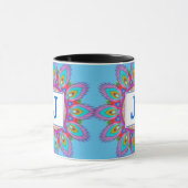 Mug motif Mandala à café à deux tons (Centre)