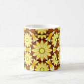 Mug Motif Mandala, tons marron et or (Centre)