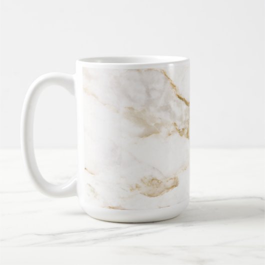 Mug Motif marbre à effet or moderne (Gauche)
