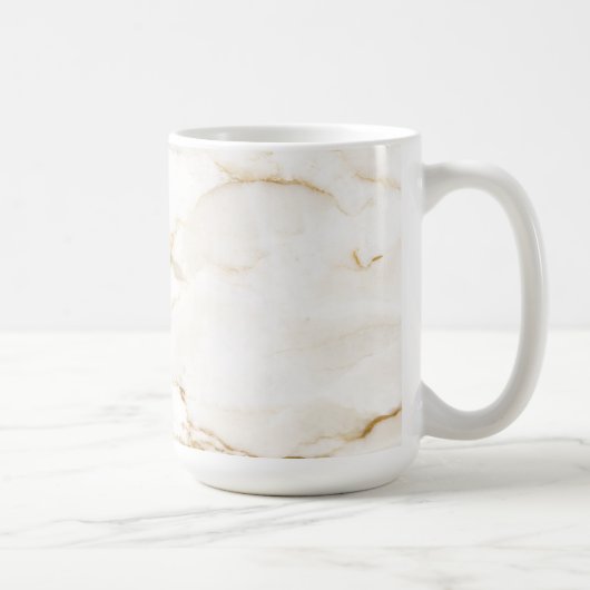 Mug Motif marbre à effet or moderne (Droite)