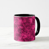 Mug Motif marbre brillant cramoisi (Devant droit)