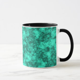 Mug Motif marbre brillant turquoise
