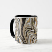 Mug Motif Marbre Doré (Devant gauche)