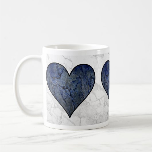 Mug Motif marbré en pierre bleue (Gauche)