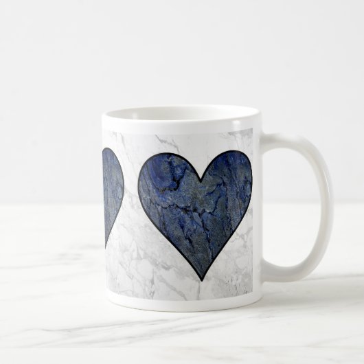 Mug Motif marbré en pierre bleue (Droite)