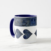 Mug Motif marbré en pierre bleue (Devant gauche)