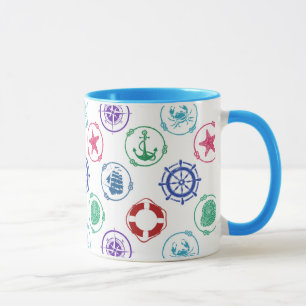 Mug Motif marin coloré