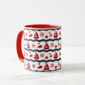 Mug Motif maritime mignon (Devant gauche)