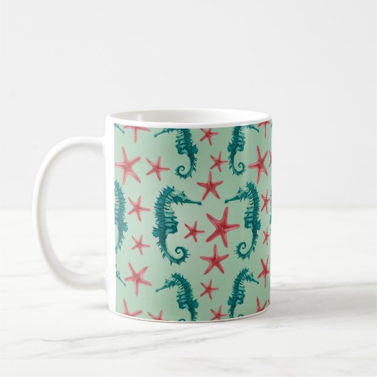 Mug Motif maritime Turquoise 2 (Gauche)