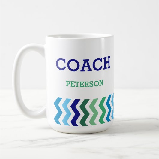 Mug Motif masculin personnalisé de Chevron (Gauche)