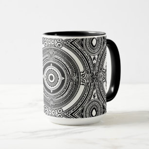 Mug Motif Médaillon N&B