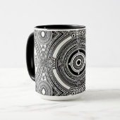 Mug Motif Médaillon N&B (Devant gauche)