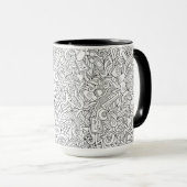 Mug Motif Médicale de B&W (Devant droit)