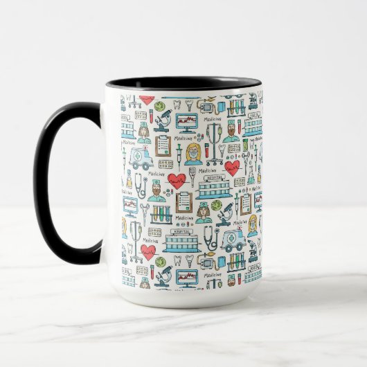 Mug Motif Médicale de conception (Gauche)