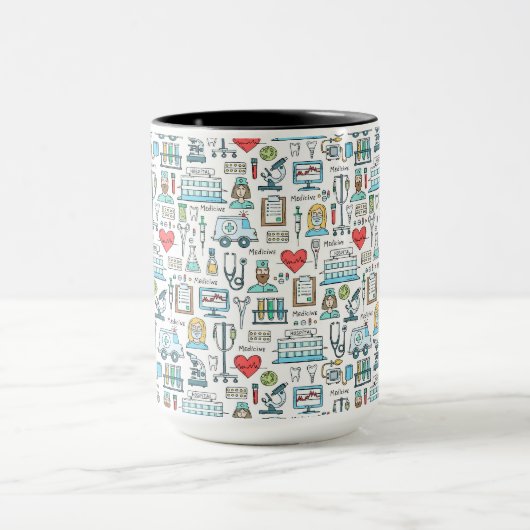 Mug Motif Médicale de conception (Centre)
