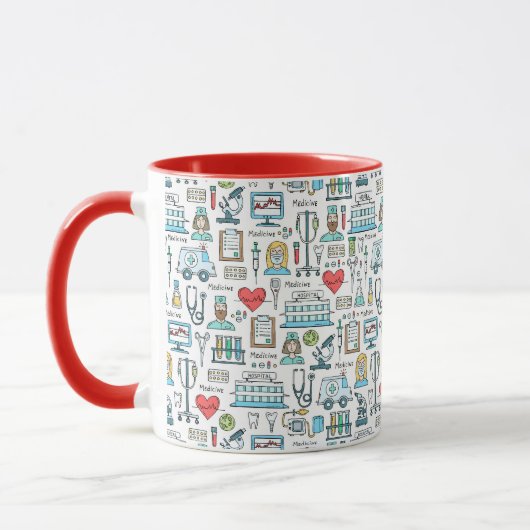 Mug Motif Médicale de conception (Gauche)