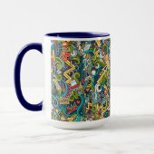 Mug Motif Médicale d'icône d'art abstrait (Gauche)