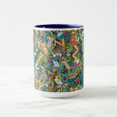 Mug Motif Médicale d'icône d'art abstrait (Centre)