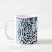 Mug Motif Mehndi Bleu (Gauche)