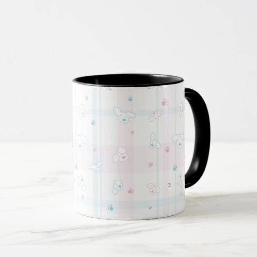 Mug Motif mignon avec des chiens (Devant droit)