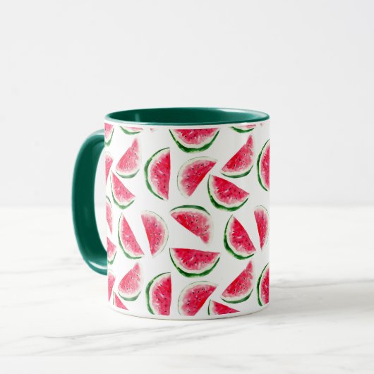 Mug Motif mignon d'ananas et de pastèque (Devant gauche)