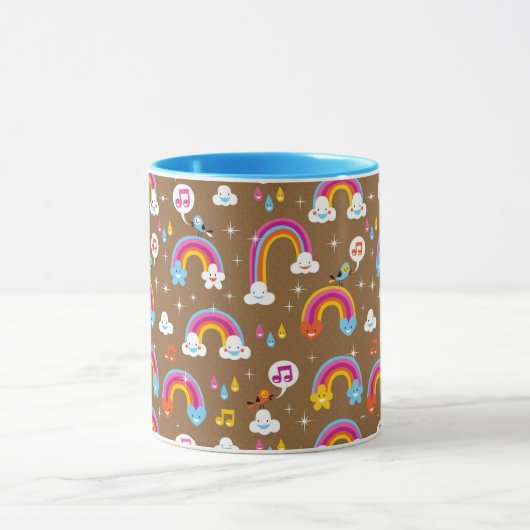 Mug motif mignon d'arcs-en-ciel (Centre)