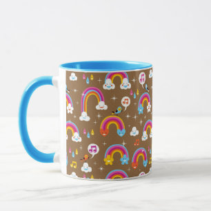 Mug motif mignon d'arcs-en-ciel