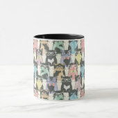 Mug Motif mignon de chats de hippie (Centre)
