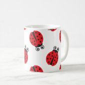 Mug Motif mignon de coccinelle (Devant droit)