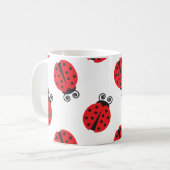 Mug Motif mignon de coccinelle (Devant gauche)