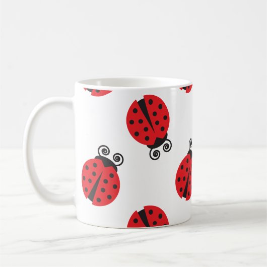 Mug Motif mignon de coccinelle (Gauche)