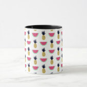 Mug Motif mignon de griffonnage d'ananas et de (Centre)