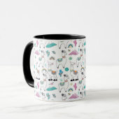 Mug Motif mignon de lama de bande dessinée (Devant gauche)