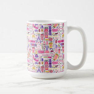 Mug Motif mignon de manucure de griffonnage