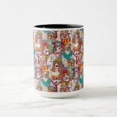 Mug Motif mignon de mode de chiot (Centre)