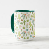 Mug Motif mignon de position de cactus (Devant gauche)