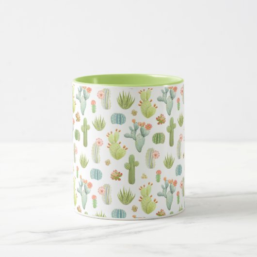 Mug Motif mignon de position de cactus (Centre)