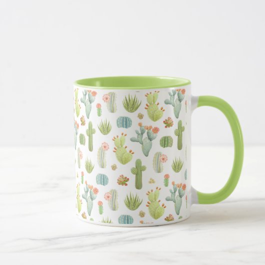 Mug Motif mignon de position de cactus (Droite)