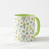 Mug Motif mignon de position de cactus (Devant droit)