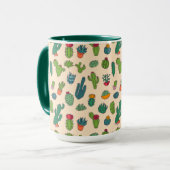 Mug Motif mignon de position de cactus (Devant gauche)