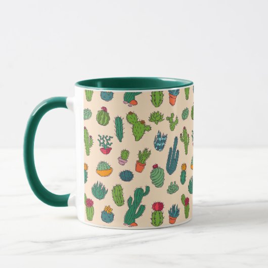 Mug Motif mignon de position de cactus (Gauche)
