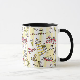 Mug Motif mignon de scène de plage