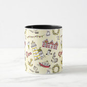 Mug Motif mignon de scène de plage (Centre)