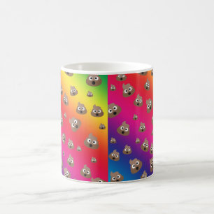 Mug Motif mignon d'Emoji de dunette d'arc-en-ciel