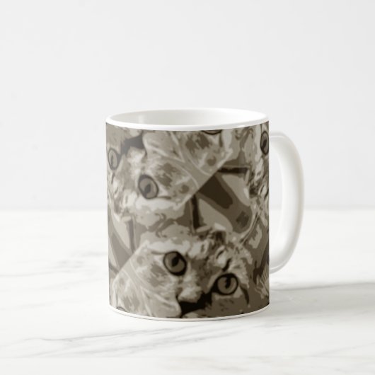 Mug Motif mignon des yeux de chat (Devant droit)
