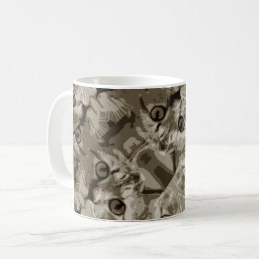 Mug Motif mignon des yeux de chat (Devant gauche)