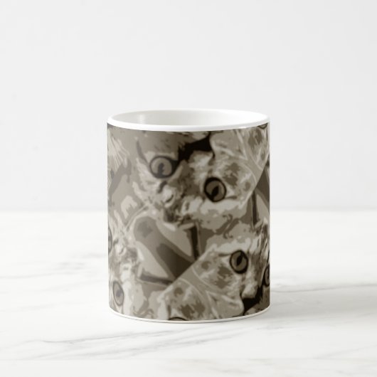 Mug Motif mignon des yeux de chat (Centre)