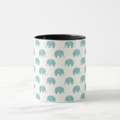 Mug Motif mignon turquoise d'éléphant (Centre)