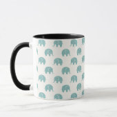 Mug Motif mignon turquoise d'éléphant (Gauche)