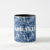 Mug Motif militaire bleu numérique (Centre)